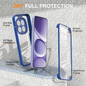 Husa 360° Samsung Galaxy A27 5G, SKYDDAR INNOVATION, [Pachet 360°] ColorVerse, set cu sticker, Albastru - Img 2