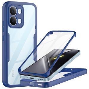 Husa 360° Xiaomi Poco X8 Pro Max, Husa Fata spate, Antisoc, set cu sticker, [Pachet 360°] ColorVerse, Albastru