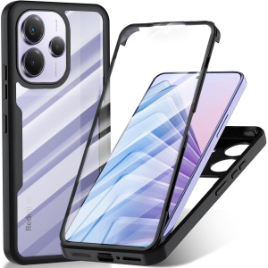 Husa 360° Xiaomi Redmi Note 14 5G, SKYDDAR INNOVATION, [Pachet 360°] ColorVerse, set cu sticker, Negru