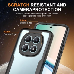 Husa 360° Xiaomi Redmi Note 15 4G / Redmi Note 15 5G, SKYDDAR INNOVATION, [Pachet 360°] ColorVerse, set cu sticker, Negru - Img 3