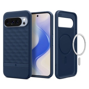 Husa Google Pixel 10 Pro XL, Spigen Caseology Parallax MagSafe, Bleumarin