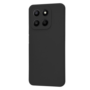 Husa Honor 400 Smart din Silicon Catifelat, SoftElegance, set cu sticker, Negru - Img 2
