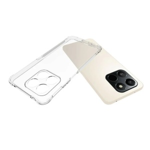 Husa Honor 400 Smart / X7d din Silicon, Protectie colturi, set sticker, Anti Soc, Transparent - Img 4