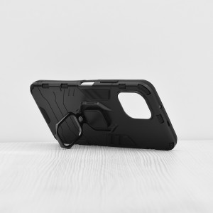 Husa Huawei nova Y61 cu inel, Techsuit Silicone Shield - Negru - Img 2