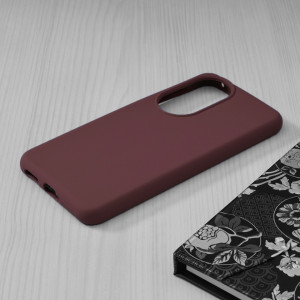 Husa Huawei P50 din silicon moale, Techsuit Soft Edge - Plum Violet - Img 5