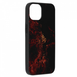 Husa iPhone 13 Pro cu sticla securizata, Techsuit Glaze - Red Nebula