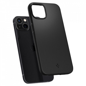Husa iPhone 13, Thin Fit Spigen - Negru - Img 7