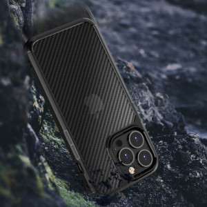 Husa Iphone 14 Pro Max CarbonFuse, Techsuit - Negru - Img 6