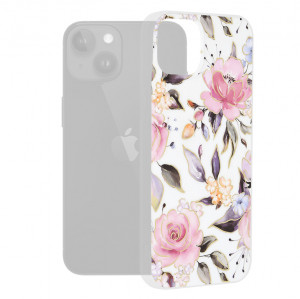 Husa iPhone 15 Plus Marble Series, Techsuit - Chloe White - Img 7