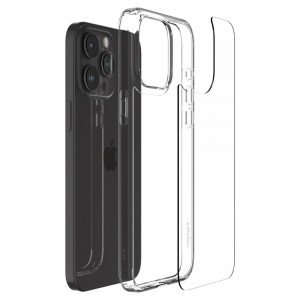 Husa iPhone 15 Pro Max, Spigen Air Skin Hybrid - Crystal Clear - Img 7