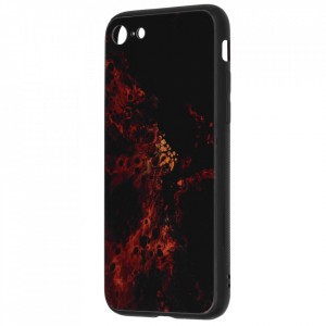 Husa iPhone 7 cu sticla securizata, Techsuit Glaze - Red Nebula - Img 4