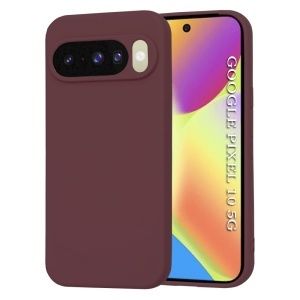Husa pentru Google Pixel 10 / Pixel 10 Pro, SKYDDAR INNOVATION, din Silicon Catifelat, SoftElegance , Bordo, set cu sticker