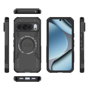 Husa pentru Google Pixel 10 / Pixel 10 Pro, SKYDDAR INOVATION, ArmorMag, Magsafe, set cu sticker, Negru - Img 4