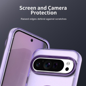 Husa pentru Google Pixel 10 Pro XL, MagSafe, Antisoc, set cu sticker, CandyCase, Mov - Img 3