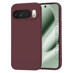 Husa pentru Google Pixel 10 Pro XL, SKYDDAR INNOVATION, din Silicon Catifelat, SoftElegance , Bordo, set cu sticker