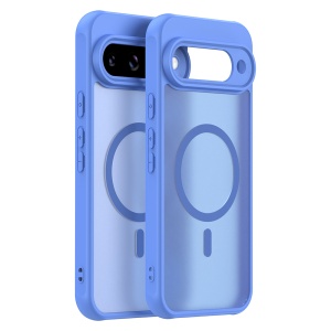 Husa pentru Google Pixel 10, SKYDDAR INNOVATION, HaloFrost MagSafe II, Antisoc, set cu sticker, Albastru