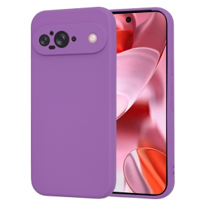 Husa pentru Google Pixel 9 din Silicon Catifelat, Protectie Premium, Skyddar SoftElegance - Mov - Img 6