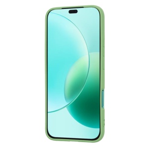 Husa pentru Honor 400 Lite, SKYDDAR INNOVATION, din Silicon Catifelat, SoftElegance , Verde deschis, set cu sticker - Img 2