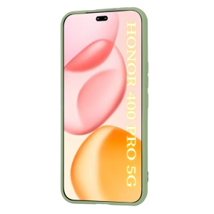 Husa pentru Honor 400 Pro, SKYDDAR INNOVATION, din Silicon Catifelat, SoftElegance, set cu sticker, Verde deschis - Img 2