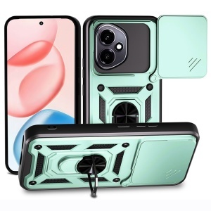 Husa pentru Honor 400, SKYDDAR INNOVATION, CamShield, Inel magnetic, set cu sticker, Verde
