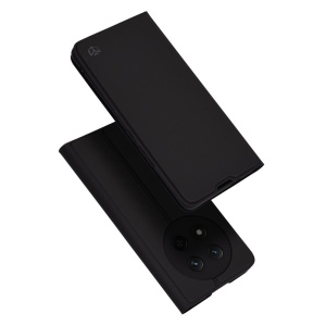 Husa pentru Honor Magic 7 Lite / X9c, SKYDDAR INNOVATION, Magskin Book, tip Carte cu Portofel Interior, set cu sticker, Negru