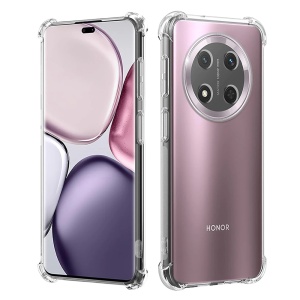 Husa pentru Honor Magic 7 Lite / X9c , SKYDDAR INNOVATION, Shockproof Clear din Silicon Slim, Transparenta, set cu sticker