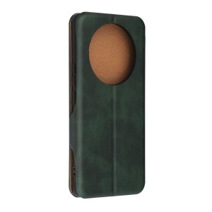 Husa pentru Honor Magic 7 Lite / X9c tip carte din Piele Ecologica, Suport Carduri, Inchidere Magnetica, Skyddar Pocket Safe - Verde - Img 7