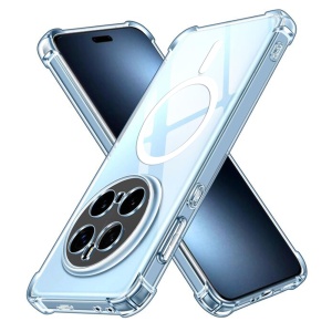 Husa pentru Honor Magic7 Pro, SKYDDAR INNOVATION, Shockproof MagSafe, Transparenta, set cu sticker - Img 1