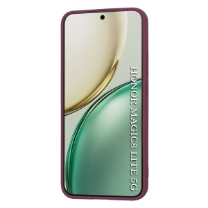 Husa pentru Honor Magic8 Lite, SKYDDAR INNOVATION, din Silicon Catifelat, SoftElegance, set cu sticker, Bordo - Img 2