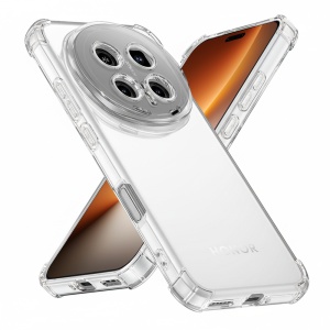 Husa pentru Honor Magic8 Pro, SKYDDAR INNOVATION, Shockproof Clear Silicone, Silicon Slim, set cu sticker, Transparenta