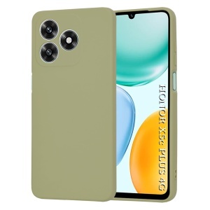 Husa pentru Honor X5c Plus, SKYDDAR INNOVATION, din Silicon Catifelat, SoftElegance, set cu sticker, Verde