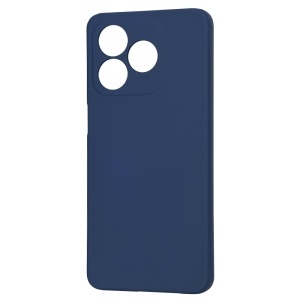 Husa pentru Honor X5c Plus, SKYDDAR INNOVATION, din Silicon Catifelat, SoftElegance, set cu sticker, Bleumarin - Img 3