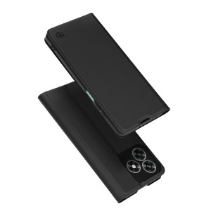 Husa pentru Honor X5c Plus tip Carte cu Portofel Interior, set cu sticker, Magskin Book, Negru
