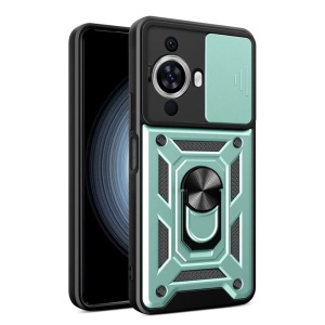 Husa pentru Huawei nova 11 / nova 12s, SKYDDAR INNOVATION, CamShield, Inel magnetic, set cu sticker, Verde
