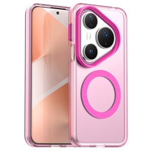Husa pentru Huawei Pura 80 Pro, MagSafe, Antisoc, set cu sticker, CandyCase, Roz
