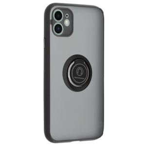 Husa pentru iPhone 11, SKYDDAR INNOVATION, Glinth cu Inel Rotativ 360° Magnetic, Negru, set cu sticker  - Img 10