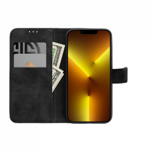 Husa pentru iPhone 13 Pro tip carte magnetic, Skyddar Tender - Negru - Img 6