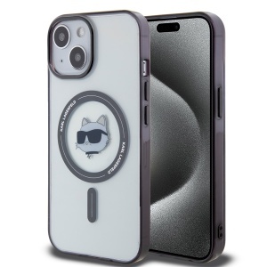 Husa pentru iPhone 15 Plus, Karl Lagerfeld, IML MagSafe, Transparenta