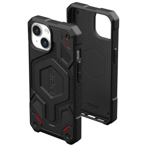 Husa pentru iPhone 15 Plus, Monarch Pro MagSafe, UAG - Kevlar Negru