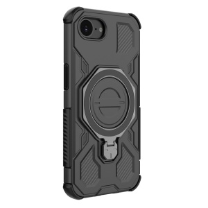 Husa pentru iPhone 16e, Antisoc, SKYDDAR INOVATION, Carbon Shield PRO, Magsafe, set cu sticker, Negru - Img 5