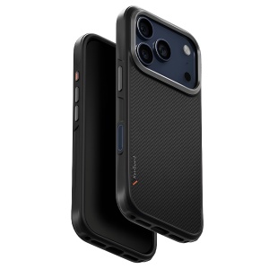 Husa pentru iPhone 17 Pro Keva Aramid UNIQ, Negru mat