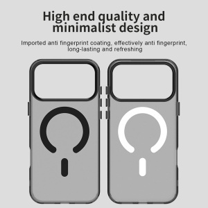 Husa pentru iPhone 17 Pro, MagSafe, Antisoc, set cu sticker, CandyCase, Negru - Img 12