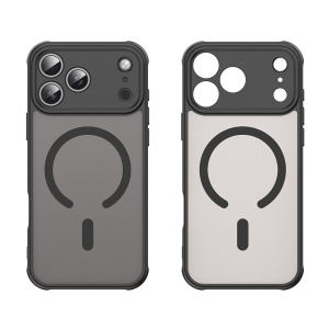 Husa pentru iPhone 17 Pro, SKYDDAR INNOVATION, HaloFrost MagSafe II, Antisoc, set cu sticker, Negru - Img 2