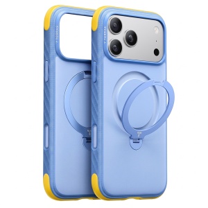 Husa pentru iPhone 18 Pro Max / iPhone 17 Pro Max - Torras Ostand Q3 Rugged - Ocean Blue
