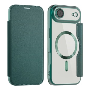 Husa pentru iPhone Air tip carte, SKYDDAR INOVATION, SmartMag Book, Magsafe, RFiD, Suport Carduri, set cu sticker, Verde - Img 2