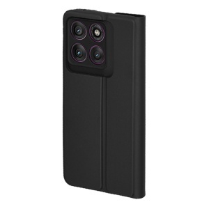 Husa pentru Motorola Edge 60 Pro, SKYDDAR INNOVATION, Magskin Book, tip Carte cu Portofel Interior, set cu sticker, Negru - Img 4