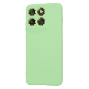 Husa pentru Motorola Edge 70, SKYDDAR INNOVATION, din Silicon Catifelat, SoftElegance, set cu sticker, Verde deschis - Img 2