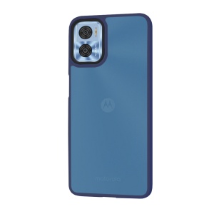 Husa pentru Motorola Moto E22 / Moto E22i, ce Absoarbe Cele mai Aspre Socuri, Skyddar Frosted - Bleumarin - Img 2