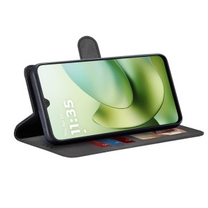 Husa pentru Motorola Moto G06, SKYDDAR INNOVATION, Diary Book, tip carte cu Portofel Interior, Antisoc, set cu sticker, Negru - Img 2