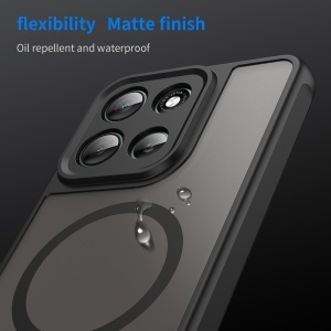Husa pentru Motorola Moto G86, SKYDDAR INNOVATION, HaloFrost MagSafe II, Antisoc, set cu sticker, Negru - Img 4